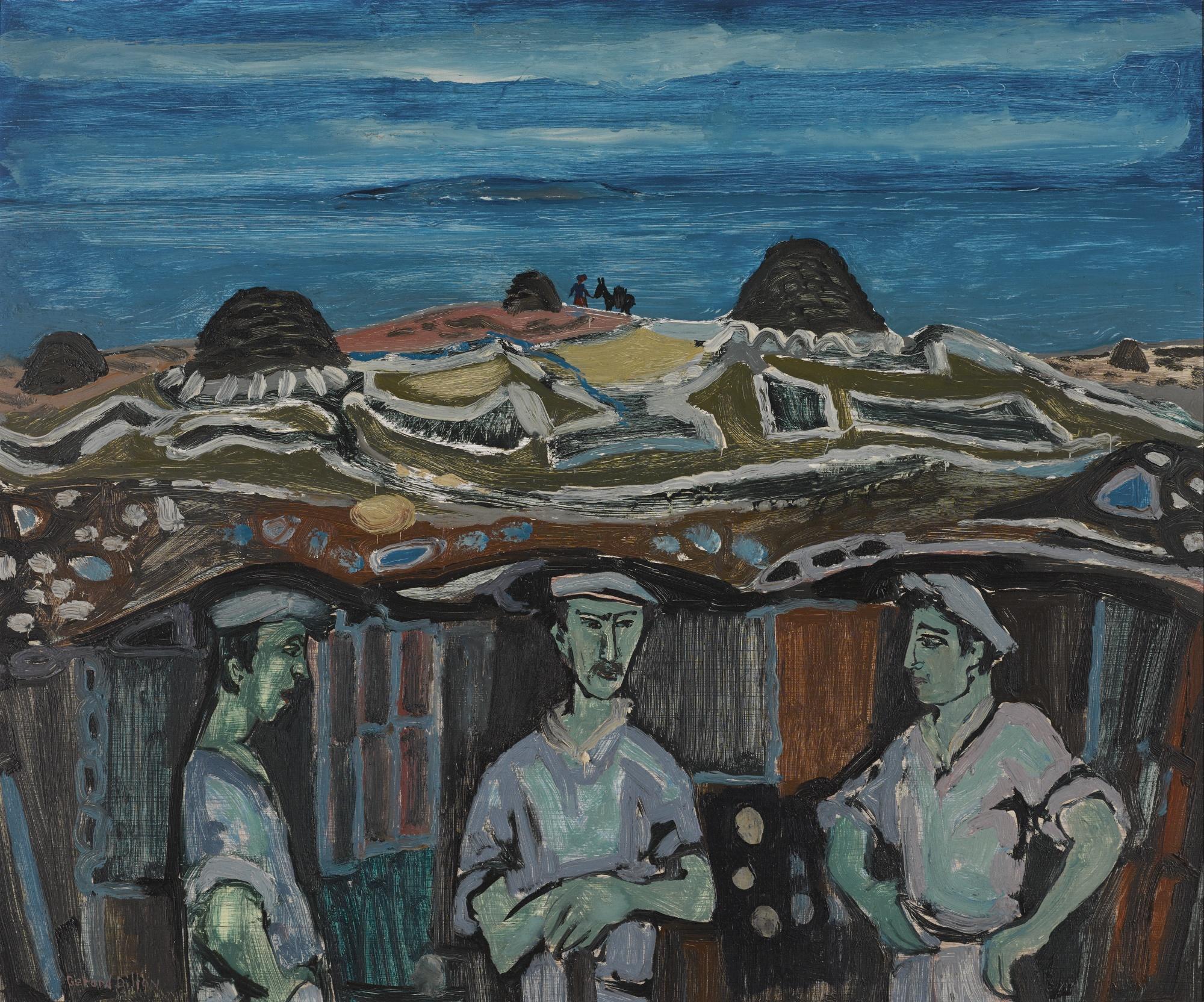 Gerard Dillon - Three Men In A Bog