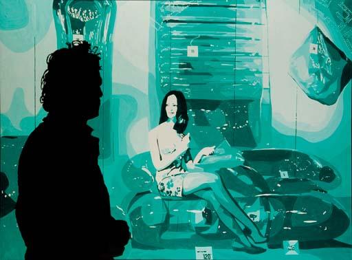 Gerard Fromanger - Le Peintre et le modèle: vert Aubusson