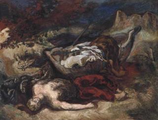 Gerard Garouste - La barque et le pêcheur, le pantalon rouge