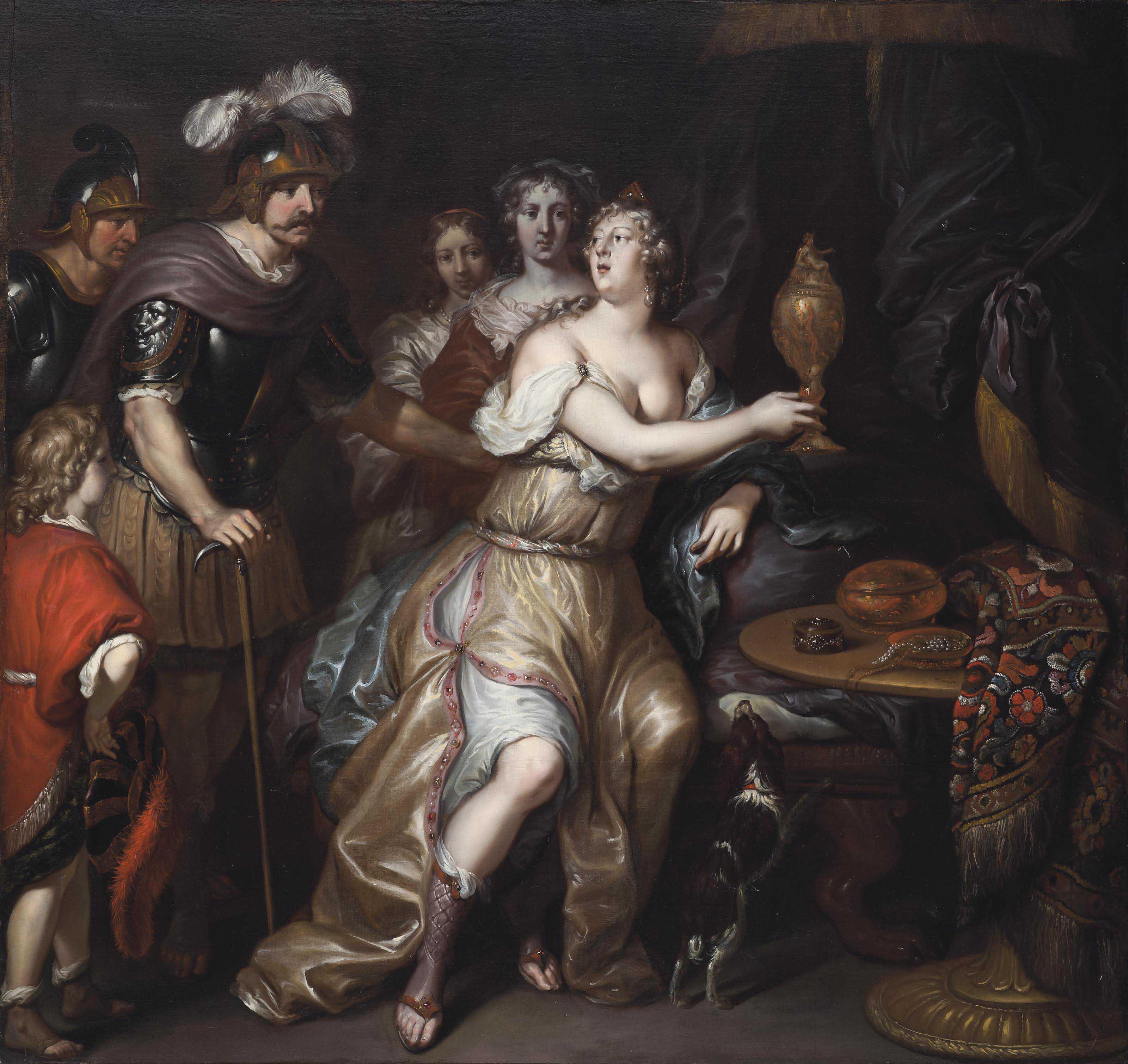 Gerard Hoet I - Sophonisba receiving the poisoned cup