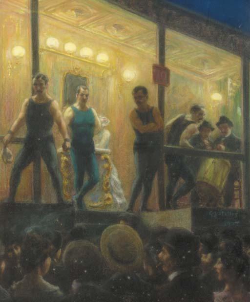 Gerard Johan Staller - Wrestlers at a fair