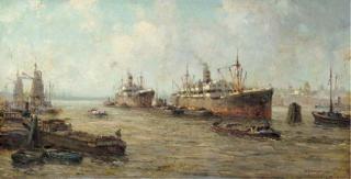 Gerard Johannes Delfgaauw - Rotterdam harbor