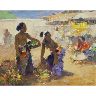 Gerard Pieter Adolfs - Market, Bali