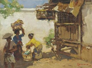 Gerard Pieter Adolfs - Market Scene