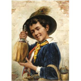 Gérard Portielje - Belgian The Young Chianti Seller