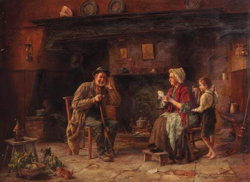 Gerard Portielje - Reading the letter