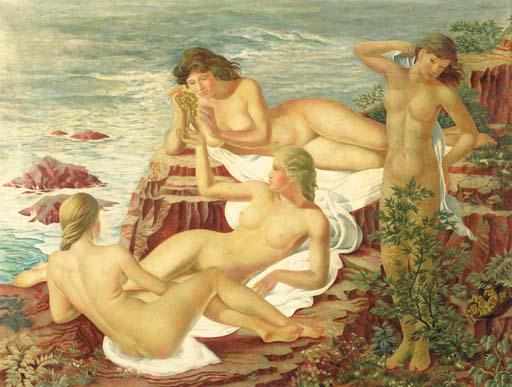 Gerard Röling - Bathing women