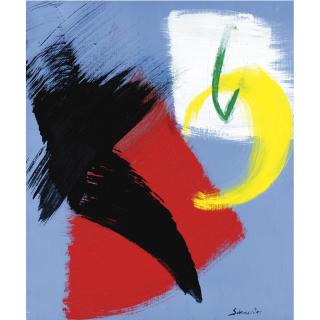 Gérard Schneider - Composition Fond Bleu