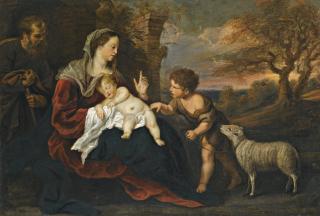 Gerard Seghers - The Holy Family With The Infant Saint John The Baptist