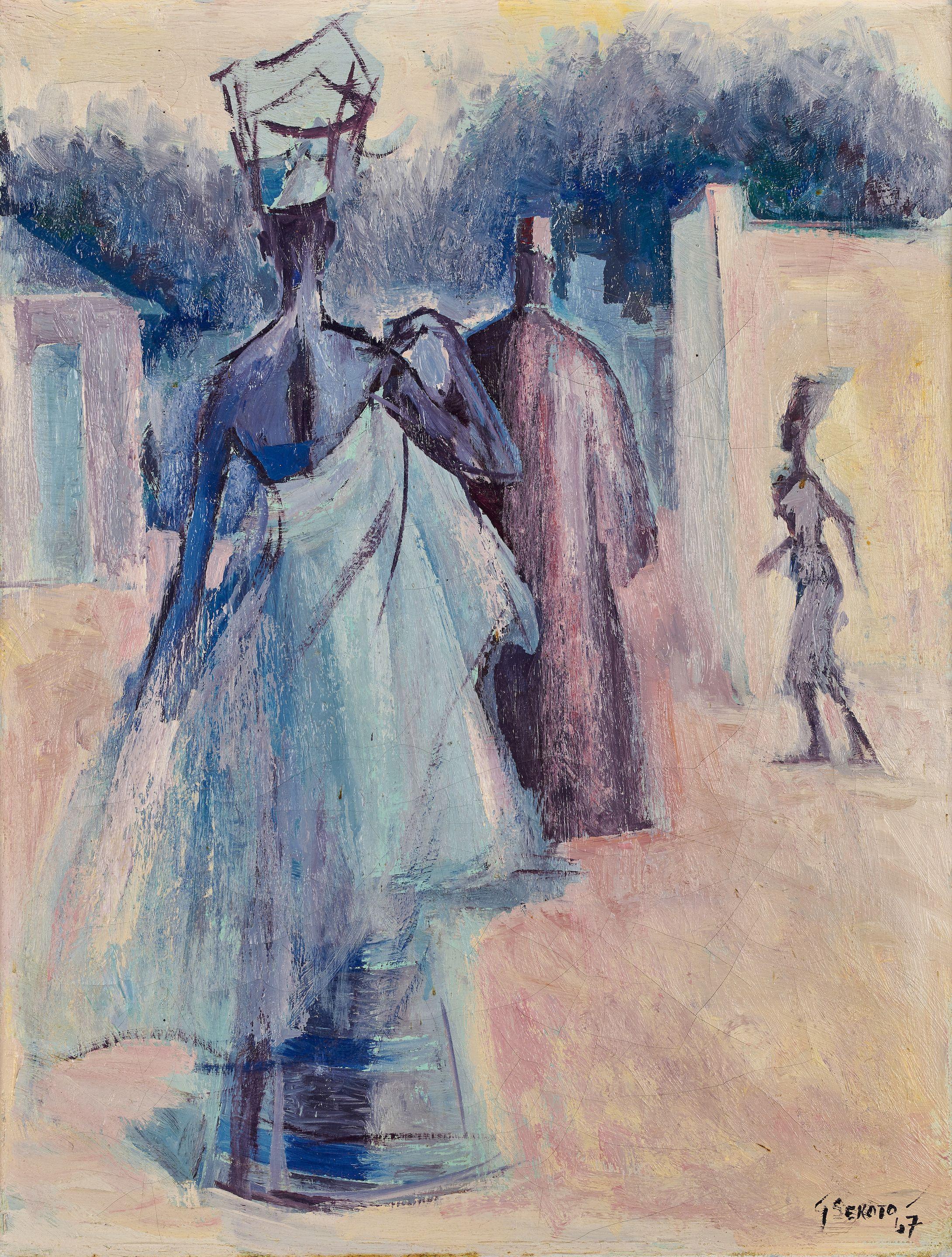 Gerard Sekoto - Senegalese Street Scene