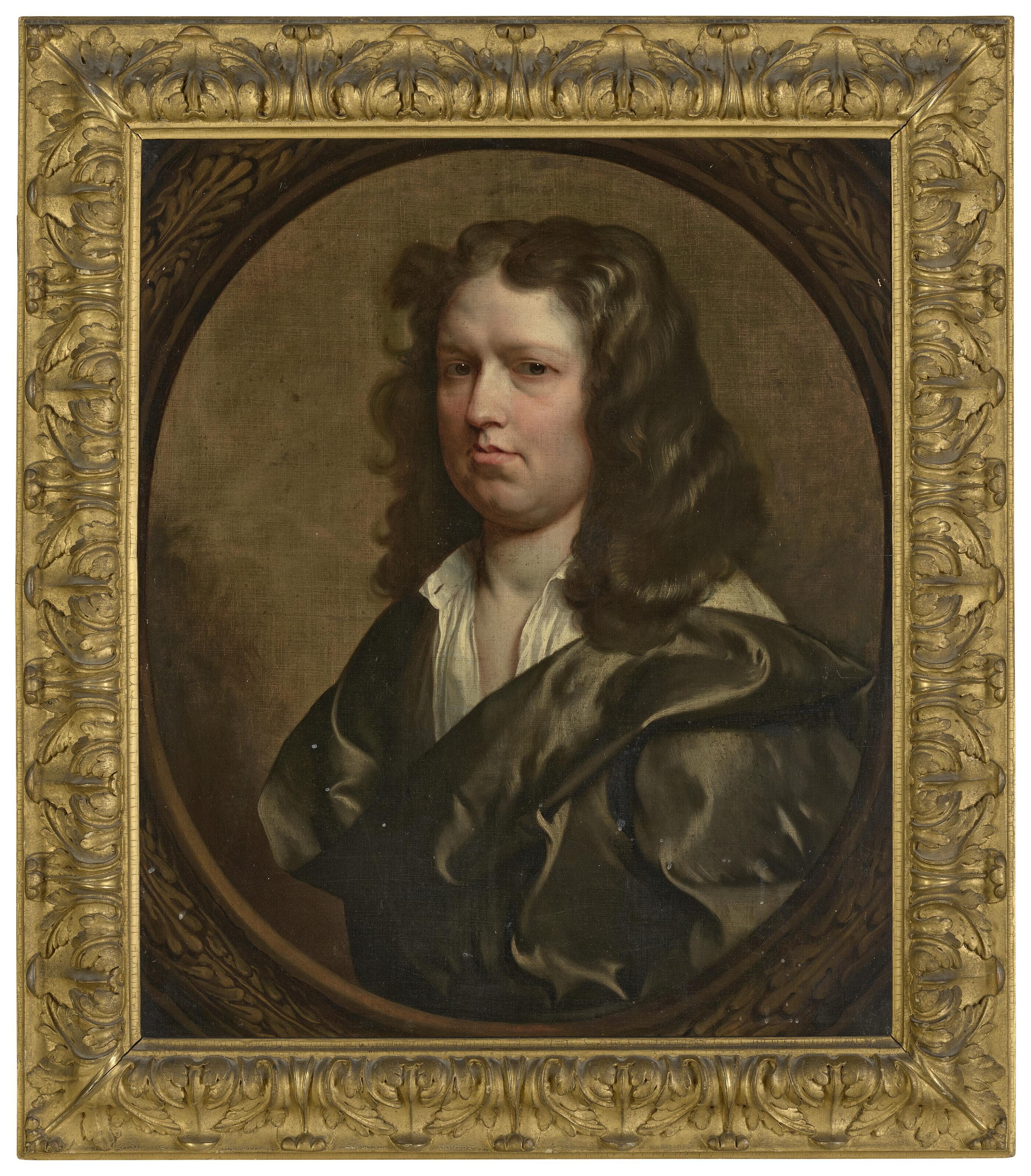 Gerard Soest - Portrait of Augustine Earle (d. 1654), bust-length, in a feigned oval