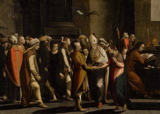 Gerard Ter Borch The Elder - The Marriage Of The Virgin