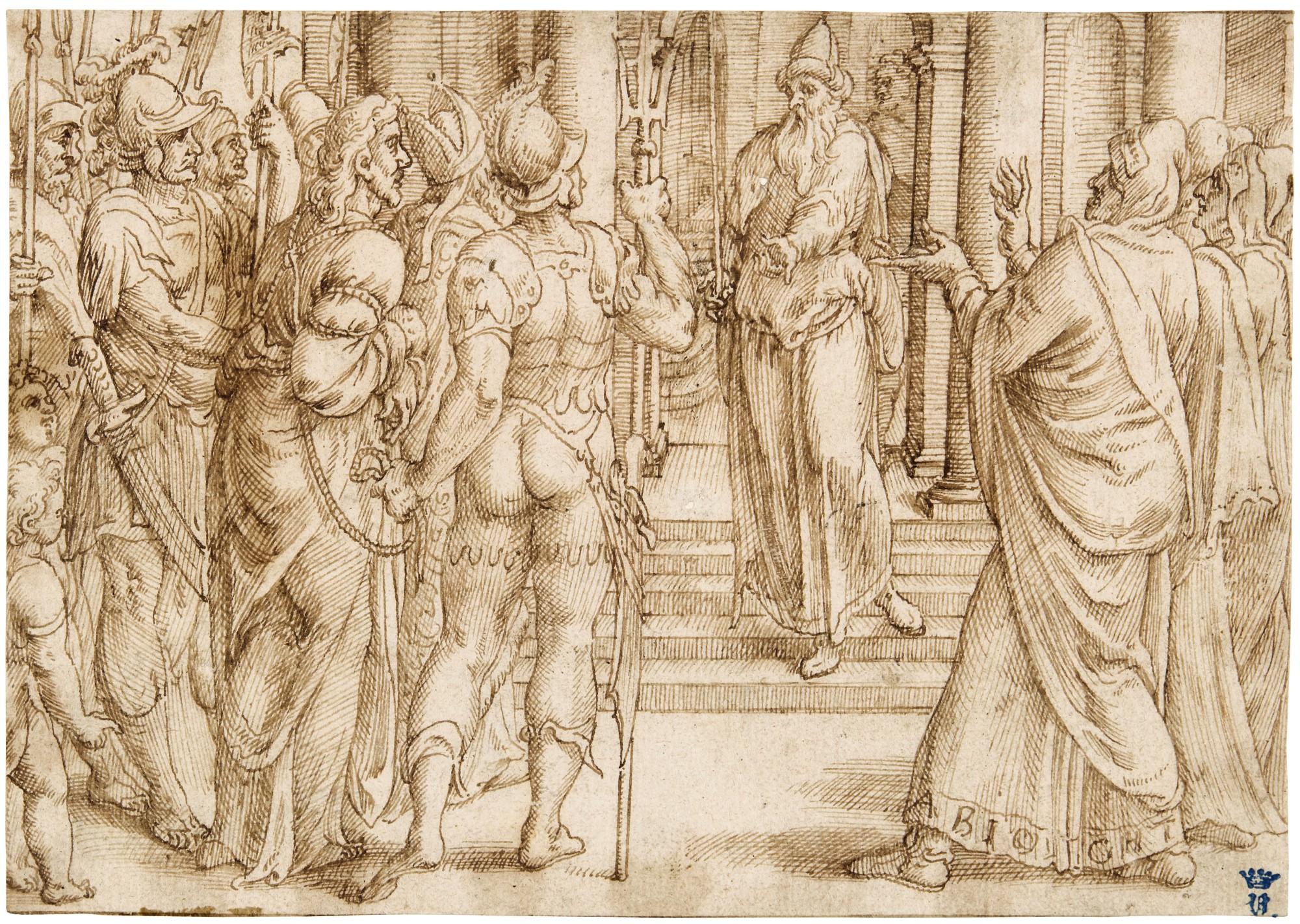 Gerard Van Groeningen - Christ before Pilate