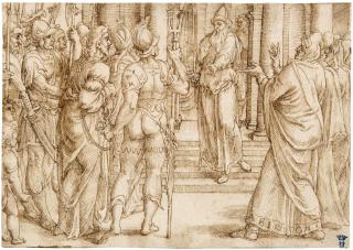 Gerard Van Groeningen - Christ before Pilate