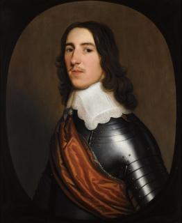 Gerard Van Honthorst - A Portrait Of A Gentleman, Half-Length, Believed To Be Sir Thomas Ogle, Wearing A Suit Of Armour, With A White Collar And An Orange Sash
