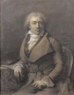 Gerard Van Spaendonck - Self Portrait seated at a table, turned to the right