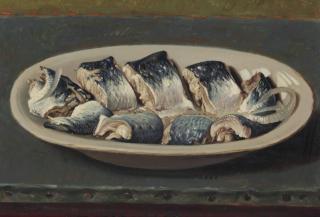 Gerard Victor Alphons Röling - A Still Life With Pickled Herring On A Dish