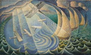 Gerardo Dottori - Aerei-vele-lago