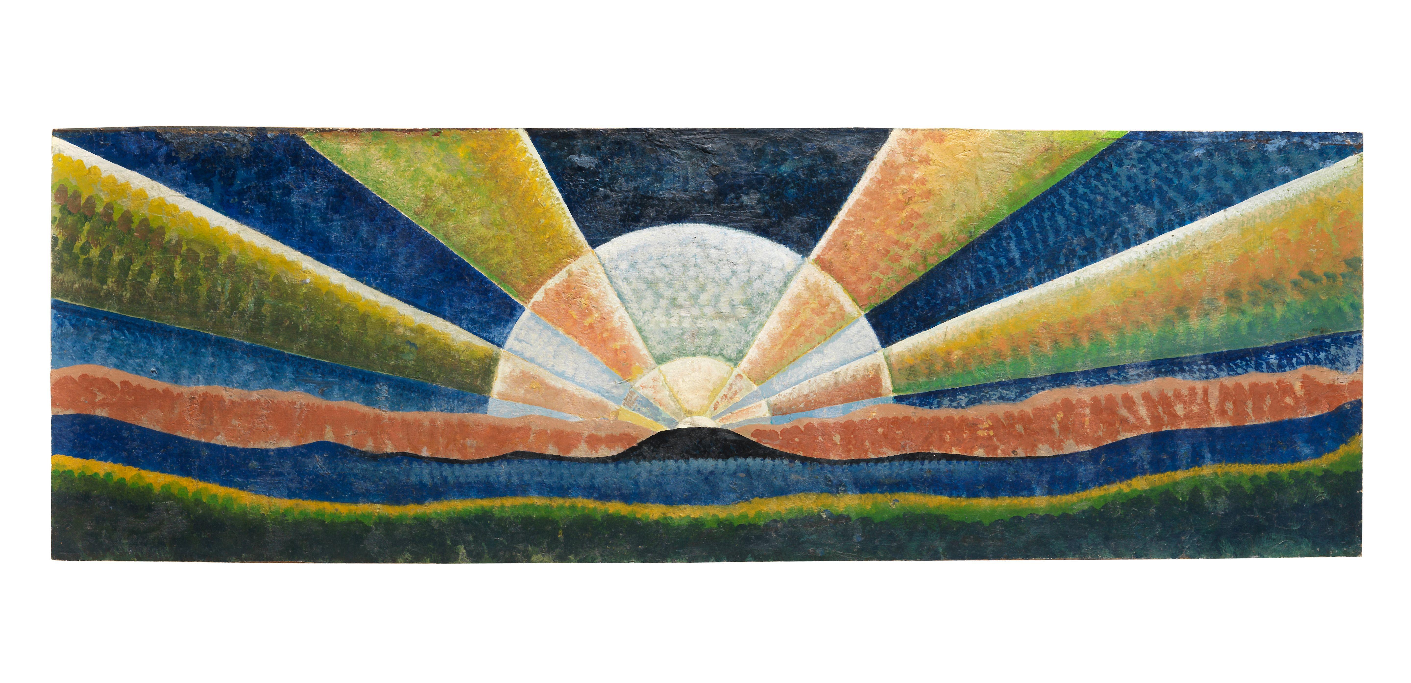 Gerardo Dottori - Alba-paesaggio, 1932