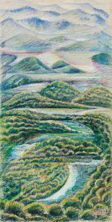 Gerardo Dottori - Colli e fiumi