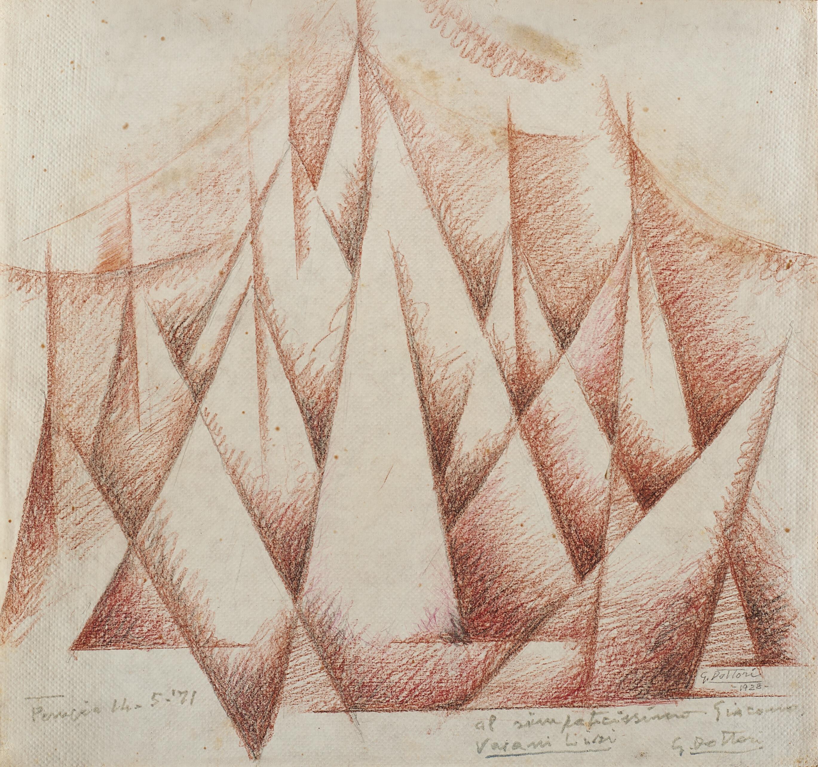 Gerardo Dottori - Idea per quadro (forze ascensionali)