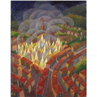 Gerardo Dottori - Incendio Città