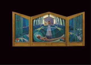 Gerardo Dottori - La Morte di Frate Sole (Trittico)