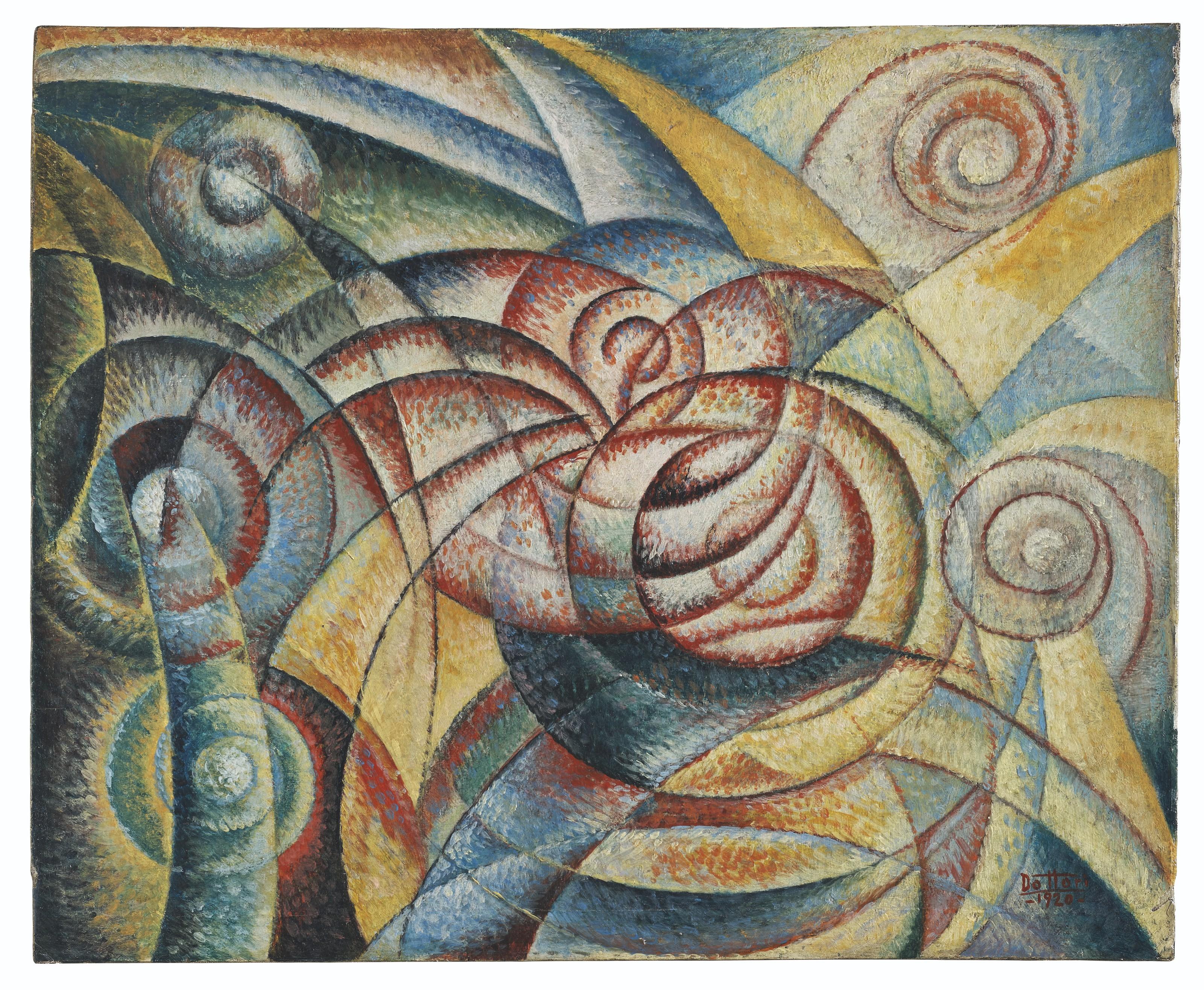 Gerardo Dottori - Ritmi astrali n. 2