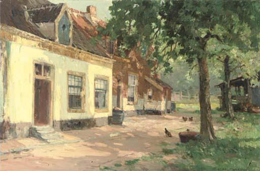 Gerardus Jacobus Delfgaauw - Poultry In A Farmyard