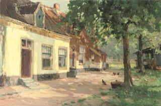 Gerardus Jacobus Delfgaauw - Poultry In A Farmyard
