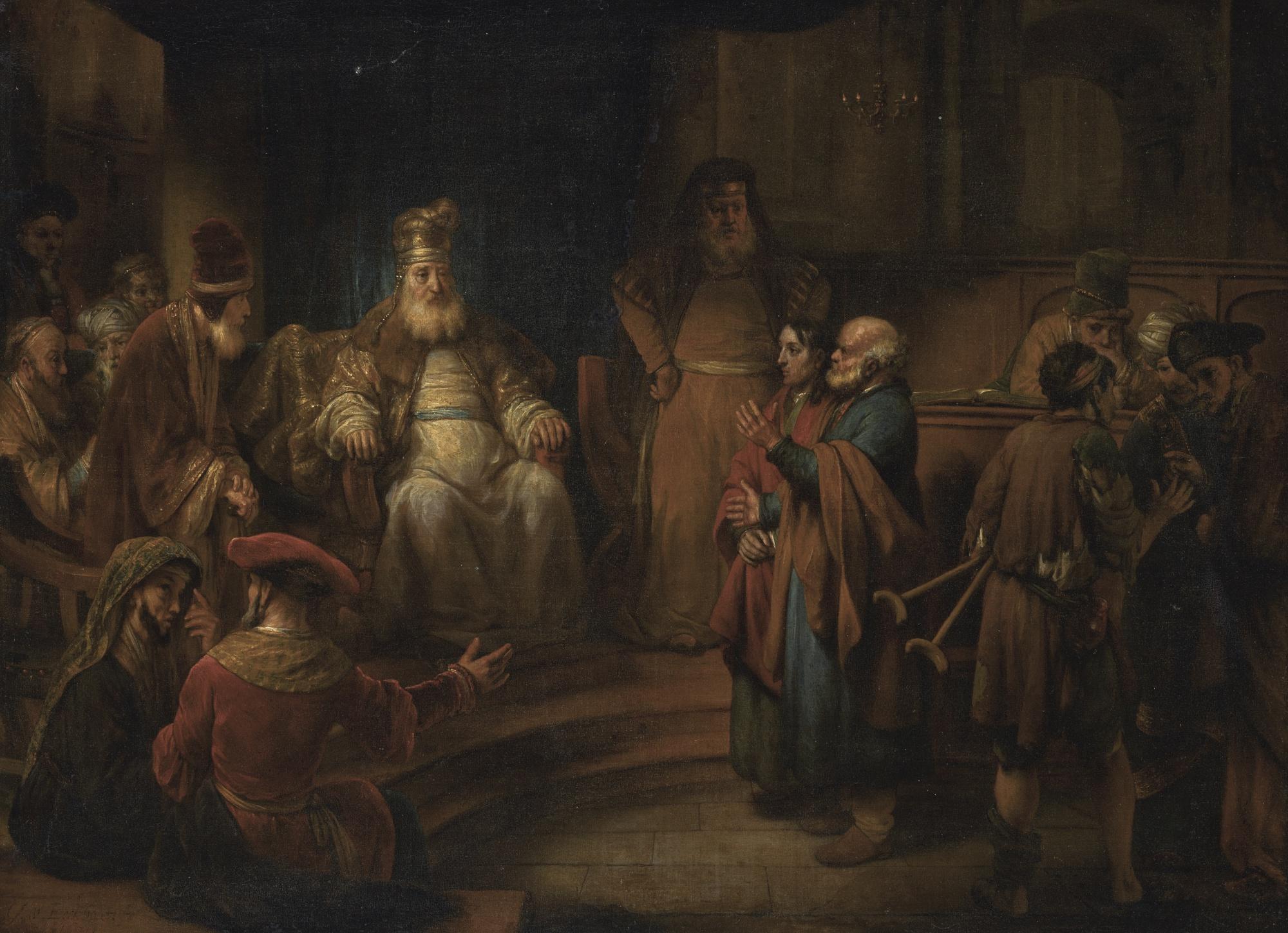 Gerbrand Van Den Eeckhout - Peter And John Before Annas, The High Priest