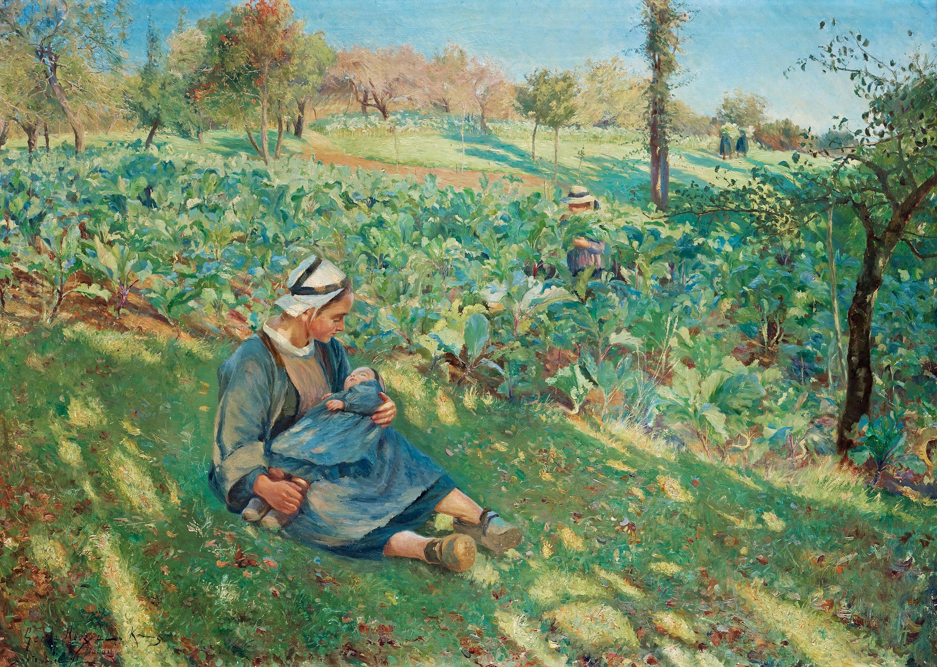 Gerda Roosval-Kallstenius - Sensommardag - I kållandet