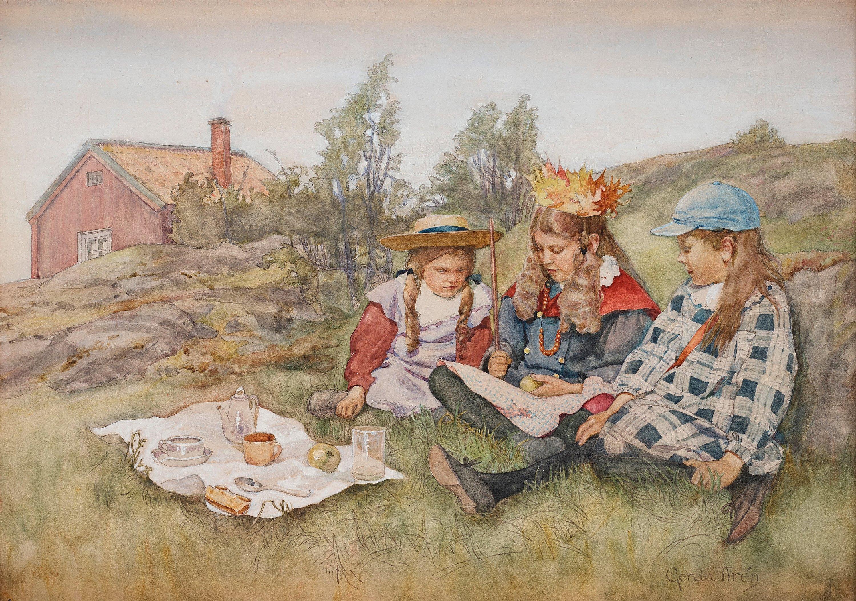 Gerda Tirén - Picnic in the garden