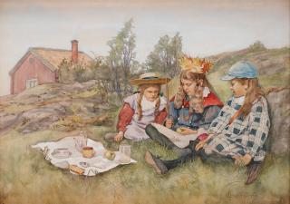 Gerda Tirén - Picnic in the garden