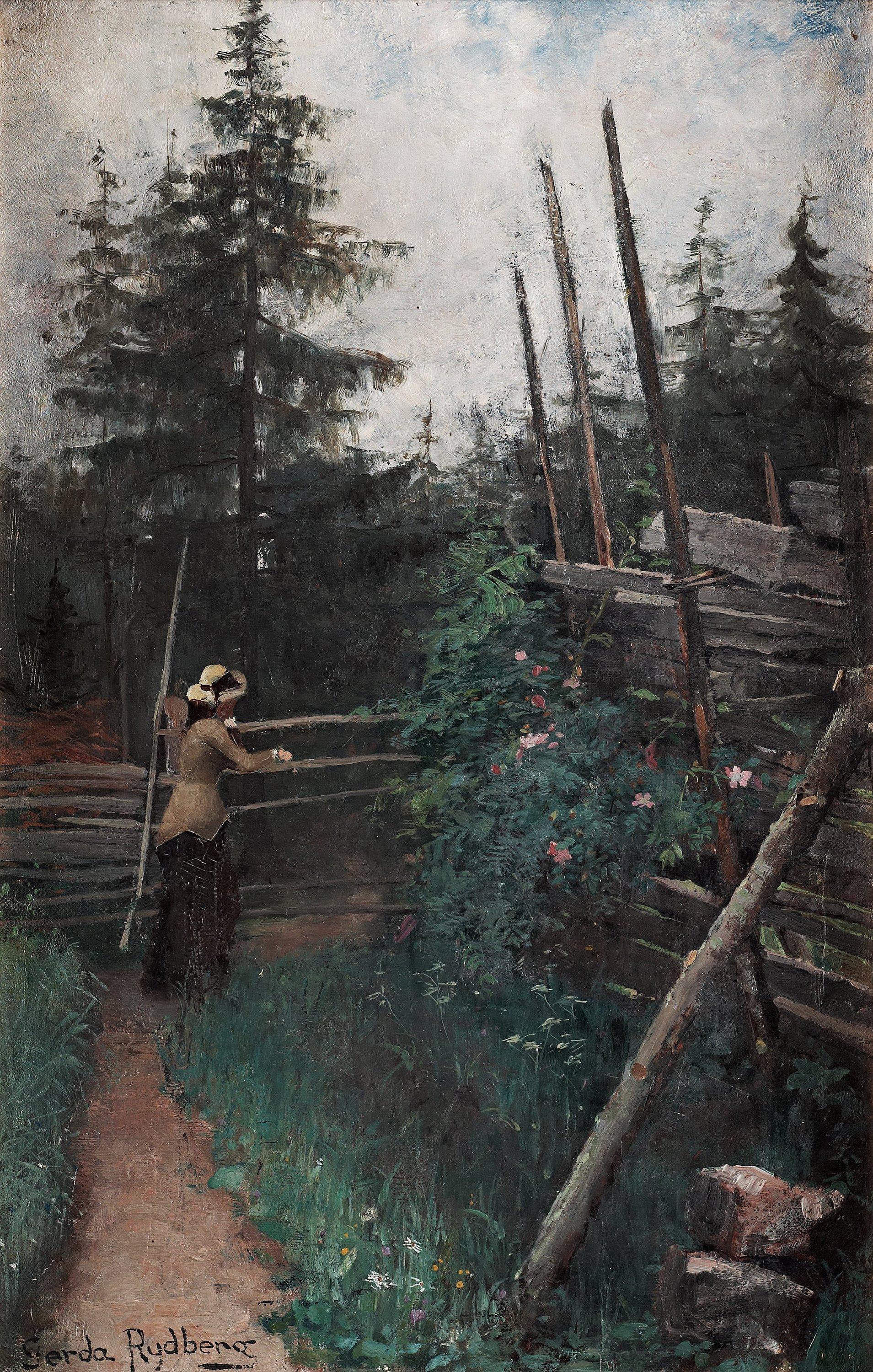 Gerda Tirén - Woman in landscape