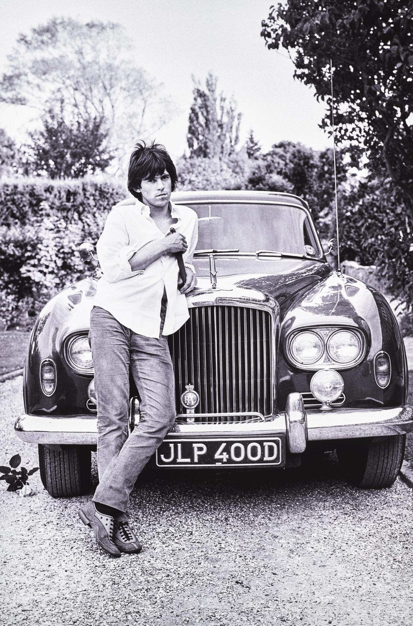 Gered Mankowitz - Keith Richards And His Bentley, 1966