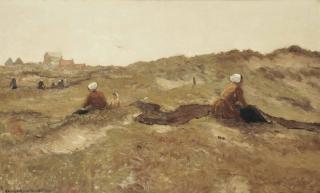 Gerhard Arij Ludwig Morgenstjerne Munthe - Mending the nets, Katwijk aan Zee