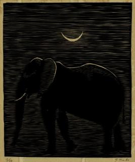 Gerhard Marcks - 3 Bll.: Zusammenbrechender Stier. Elefant. Afrikanischer Elefant