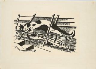 Gerhard Marcks - Katzen im Dachboden.