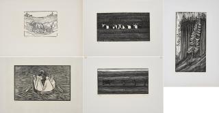 Gerhard Marcks - Konvolut von 5 Holzschnitten.