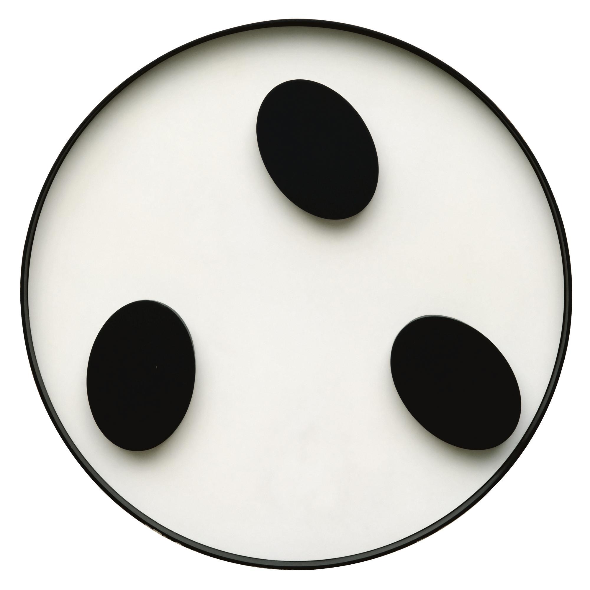 Gerhard Von Graevenitz - Kinetisches Objekt Mit 3 Ovalen (Schwarz Auf Weiss)