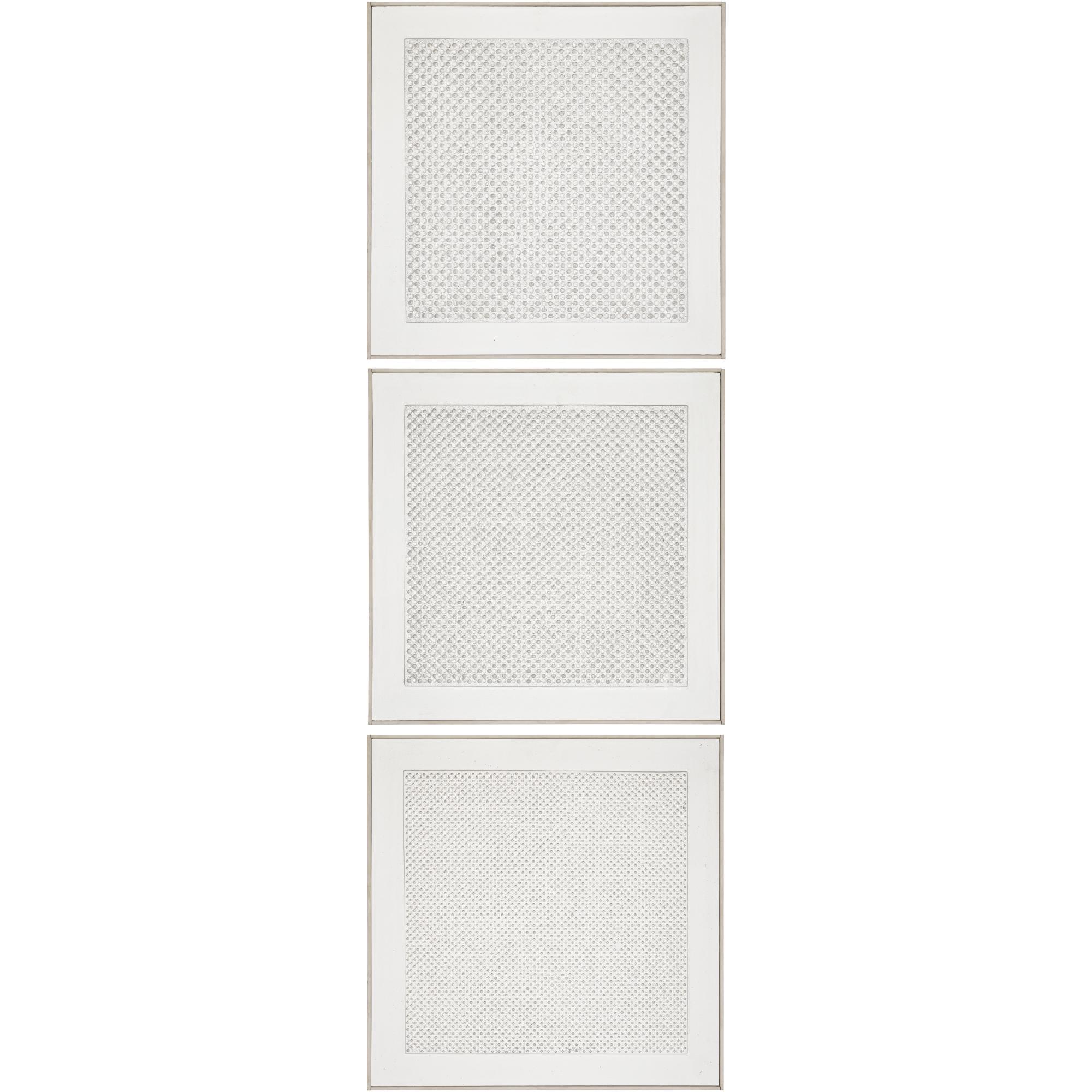 Gerhard Von Graevenitz - Weisse Struktur, Regelmässige Verteilung 1, 2 And 3