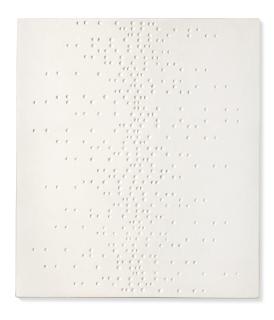 Gerhard von Graevenitz - Weiße Struktur (Zufallsverteilung auf vertikaler Achse II)