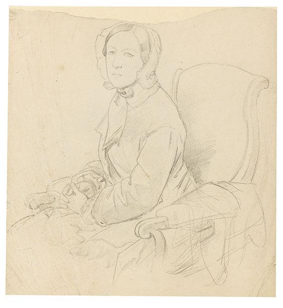 Gerhard von Kügelgen - Porträt einer Dame im Sessel