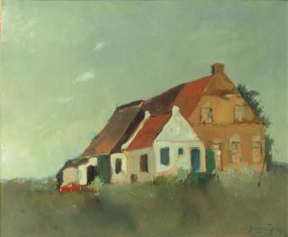 Germ De Jong - A farmhouse on Ameland