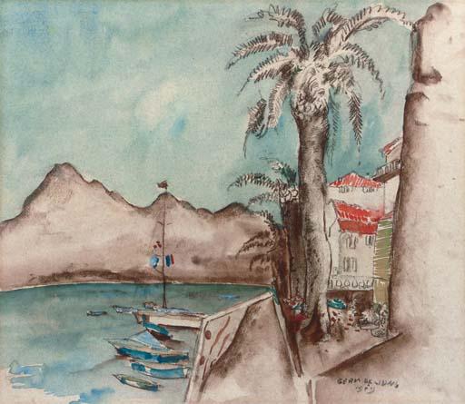 Germ de Jong - A view of a bay, Southern France