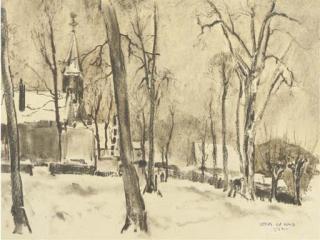 Germ de Jong - Church Yard, Schoorl