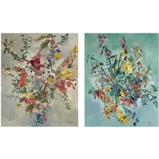 Germ De Jong - Dutch A Still Life Of Flowers