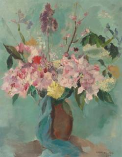 Germ De Jong - Summer flowers in a vase