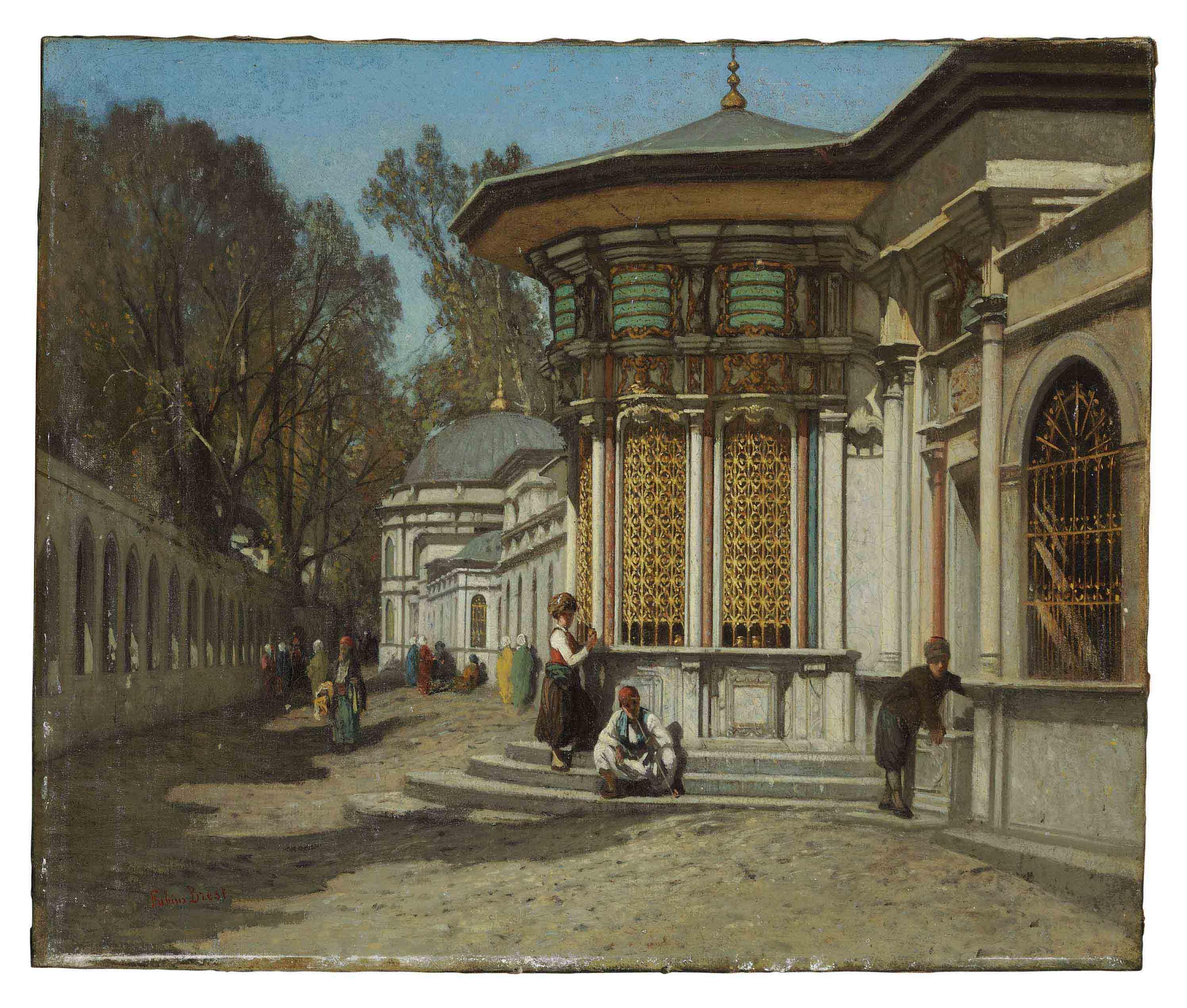 Germain Fabius Brest - The Mausoleums near the Sehzadebasi Mosque, Istanbul